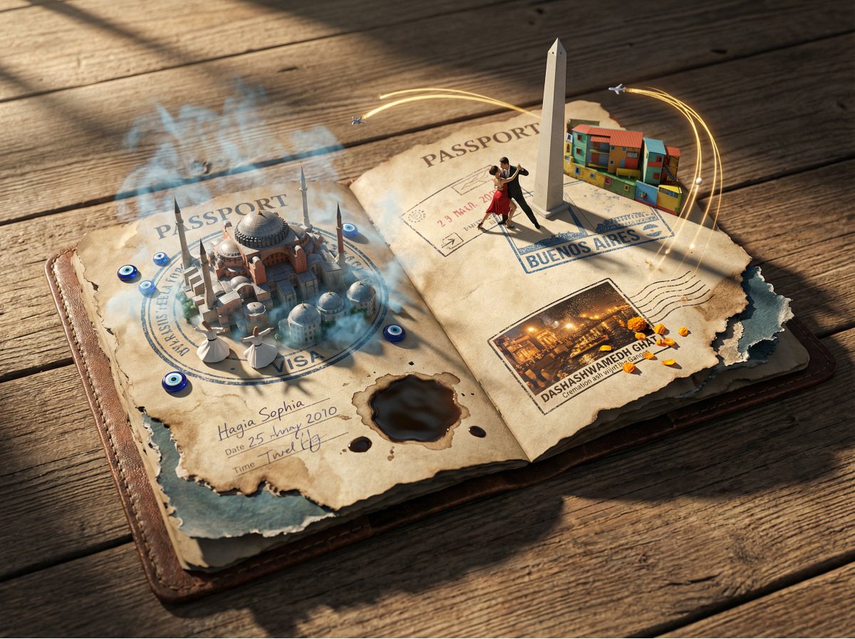 Epic 3D Passport Odyssey Scene — example 3
