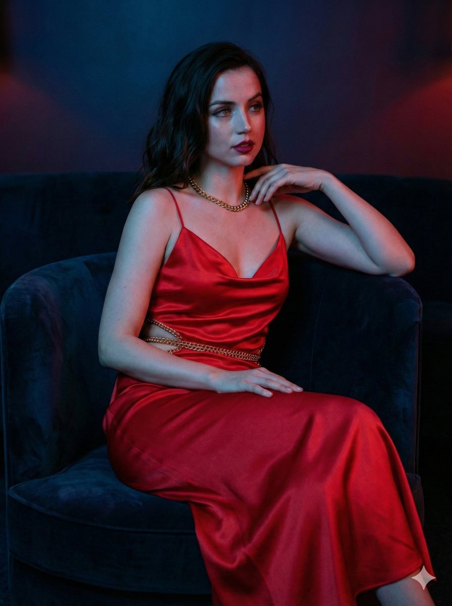 Hyper-Realistic Dual-Color Cinematic Portrait — example 3