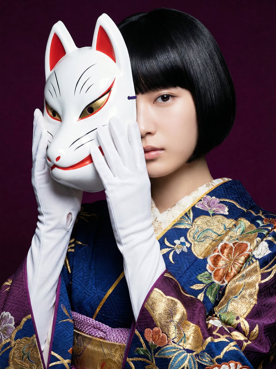 Japanese Style White Fox Goddess for JoyPix Brand — example 2