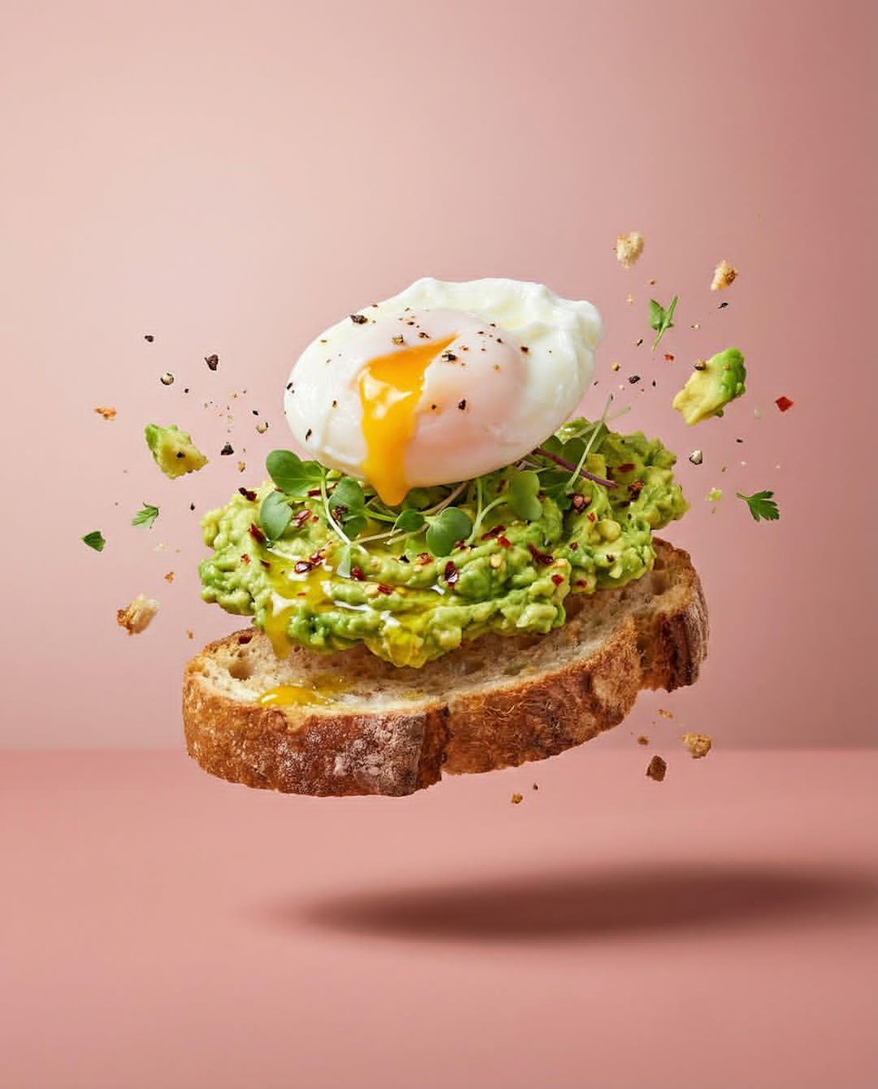 Deconstructed Food Photography Series in Levitation — example 1