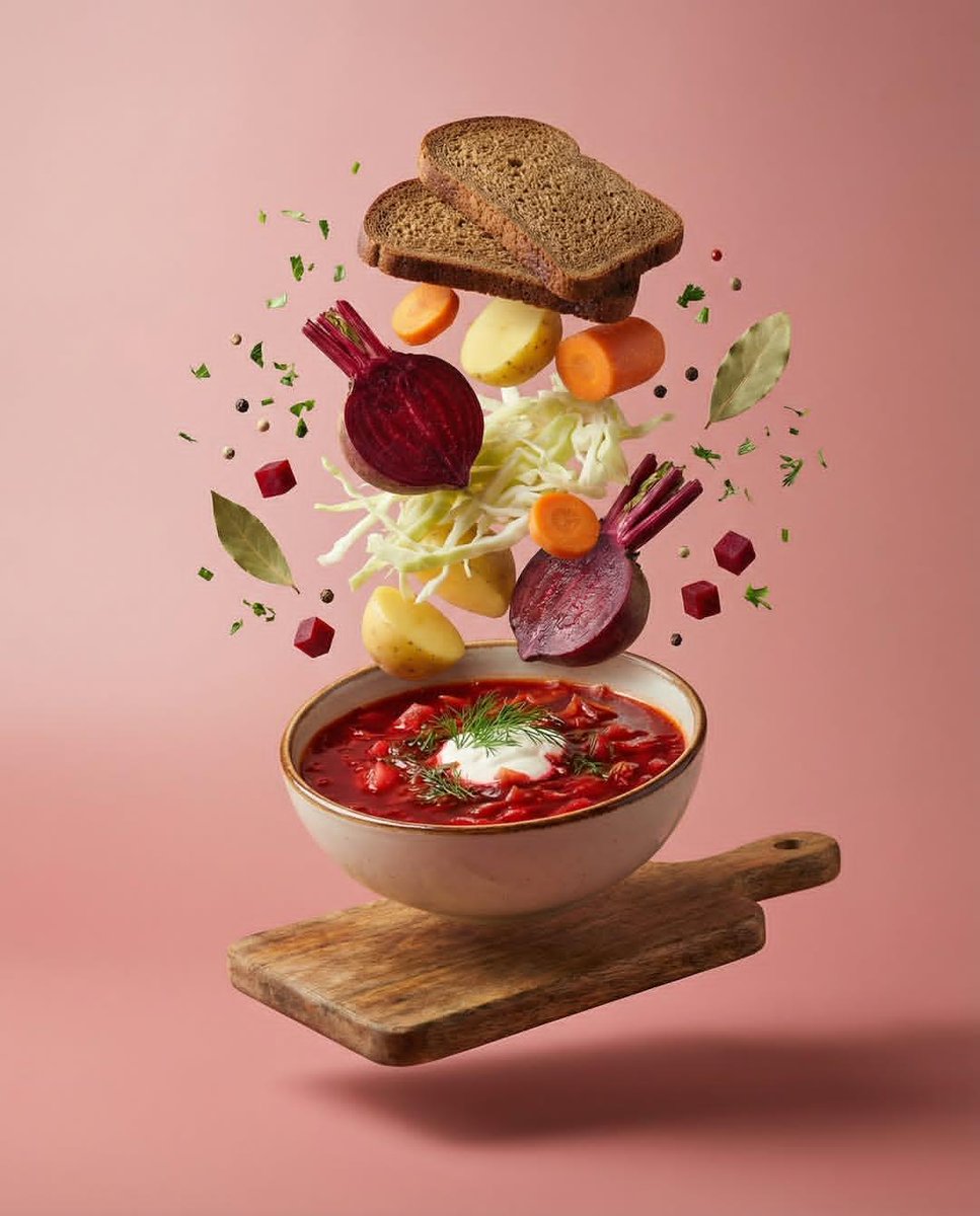 Deconstructed Food Photography Series in Levitation — example 2