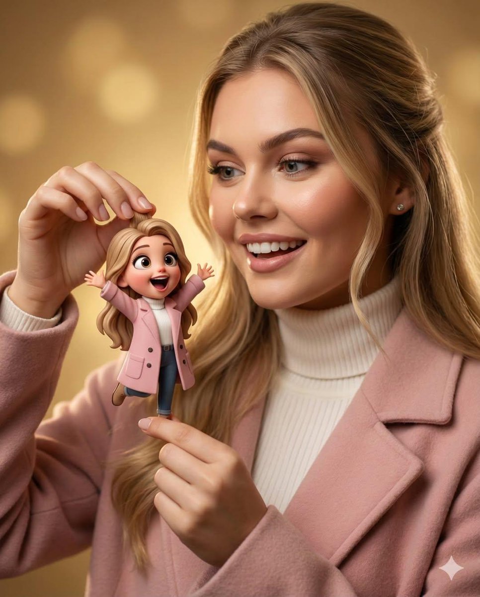 Whimsical 3D Character Interaction Portrait — example 1