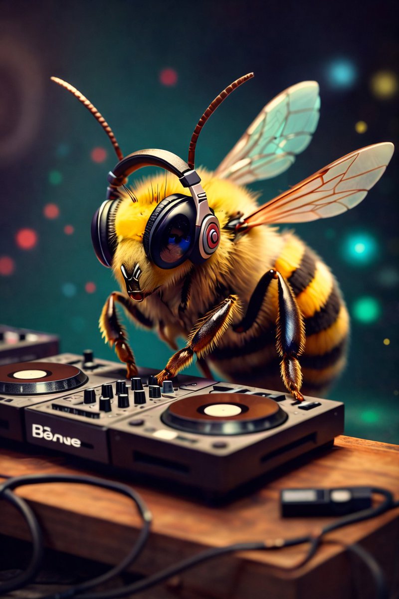 8K 3D Illustration of Anthropomorphic Bees (Gym and Relaxing) — example 4