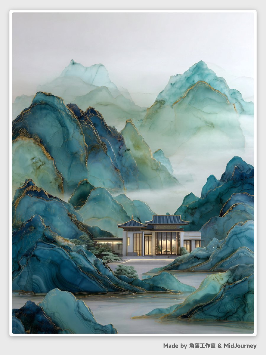 Abstract Chinese Landscape Miniatures Prompt — example 2