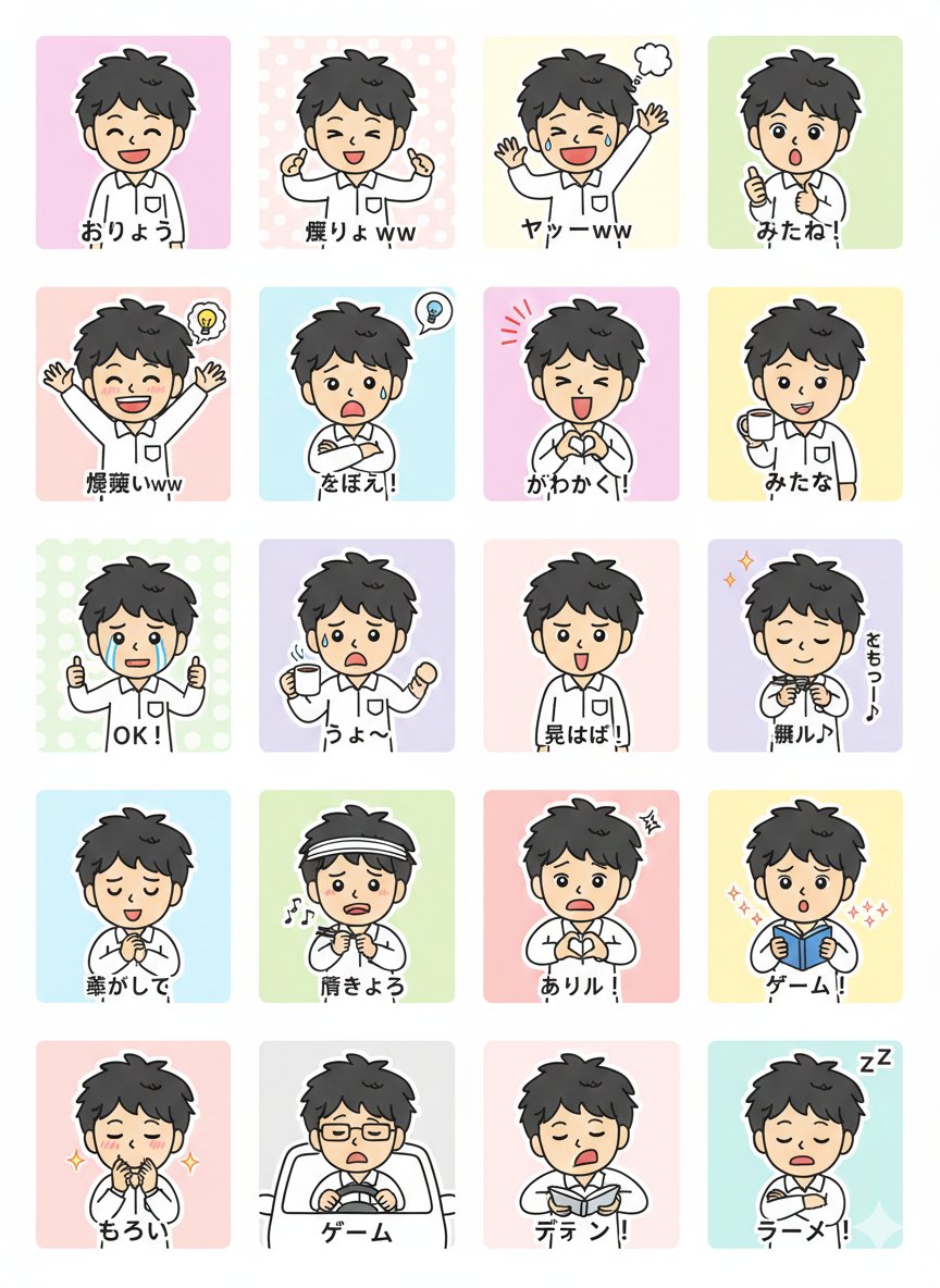 LINE Sticker Generation Prompt — example 1