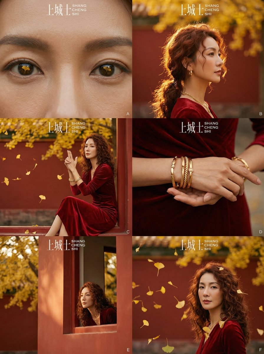 Cinematic Chinese Style Fashion Editorial (Shang Cheng Shi) — example 1