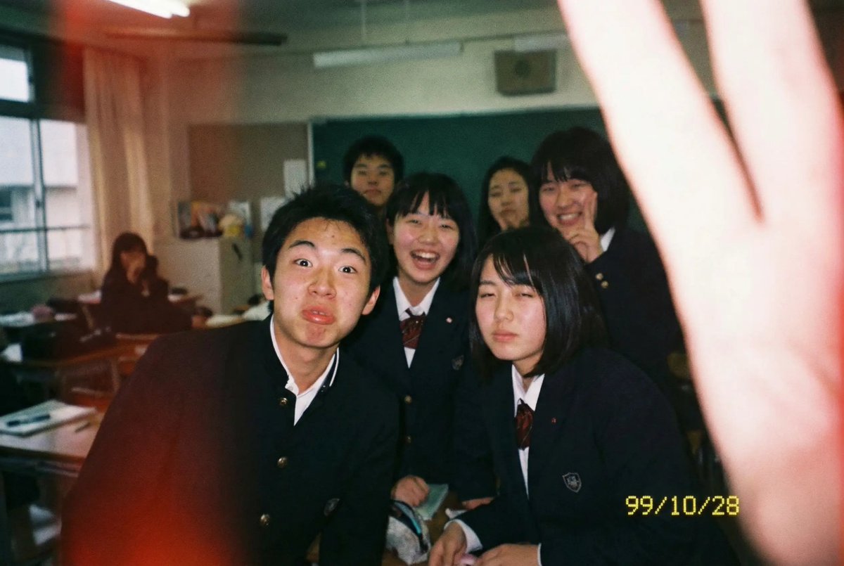 Low-quality disposable camera high school snapshot prompt — example 1