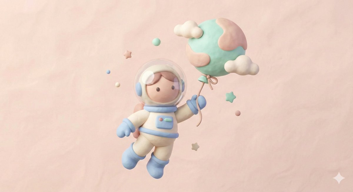 Clay-Style Soft Minimal 3D Illustration Template — example 2