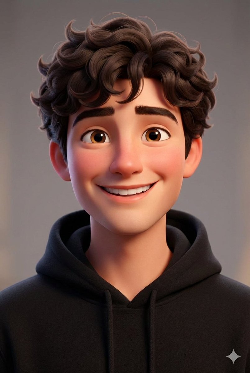 Pixar-style 3D avatar generation prompt — example 1