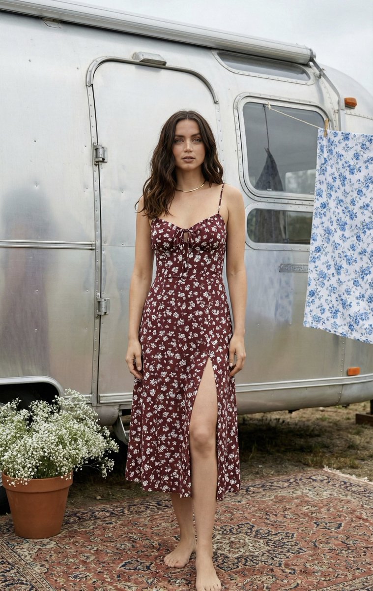 Bohemian Summer Airstream Portrait Prompt — example 3