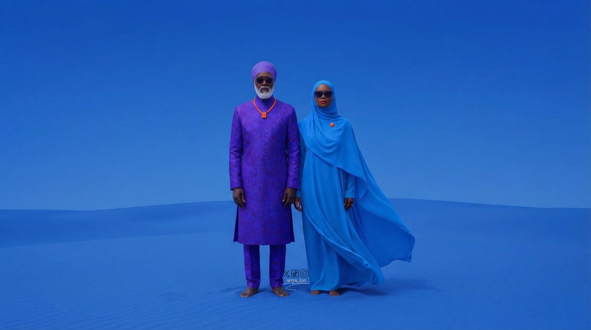 Afrofuturist Fine Art Fashion Prompt — example 2