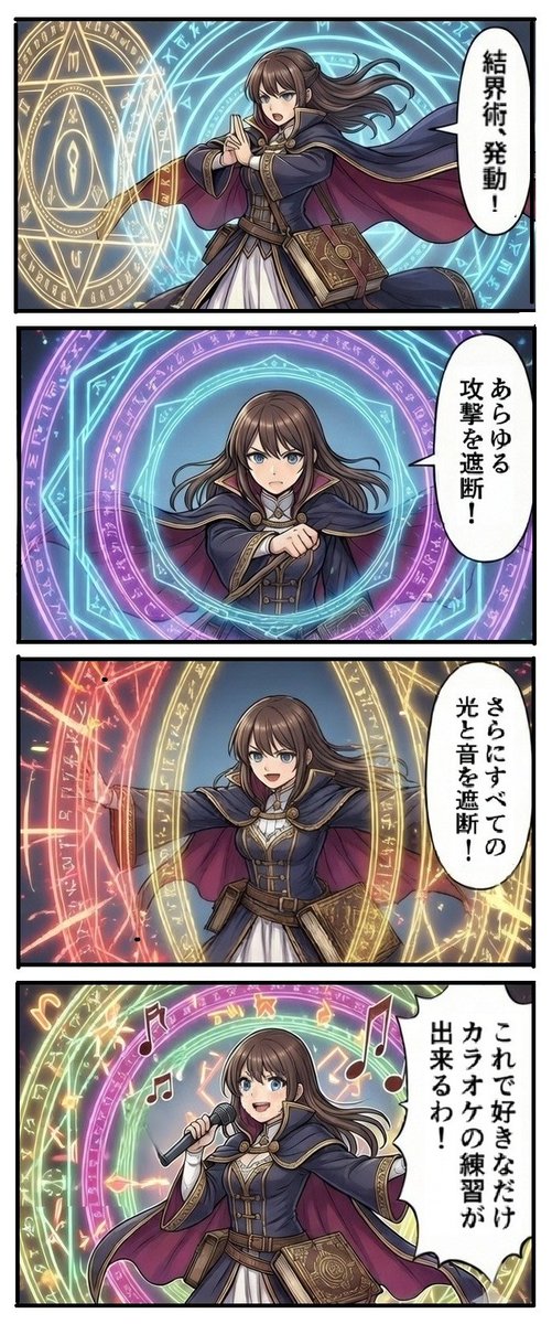 Magic Barrier Technique Drawing Test — example 1