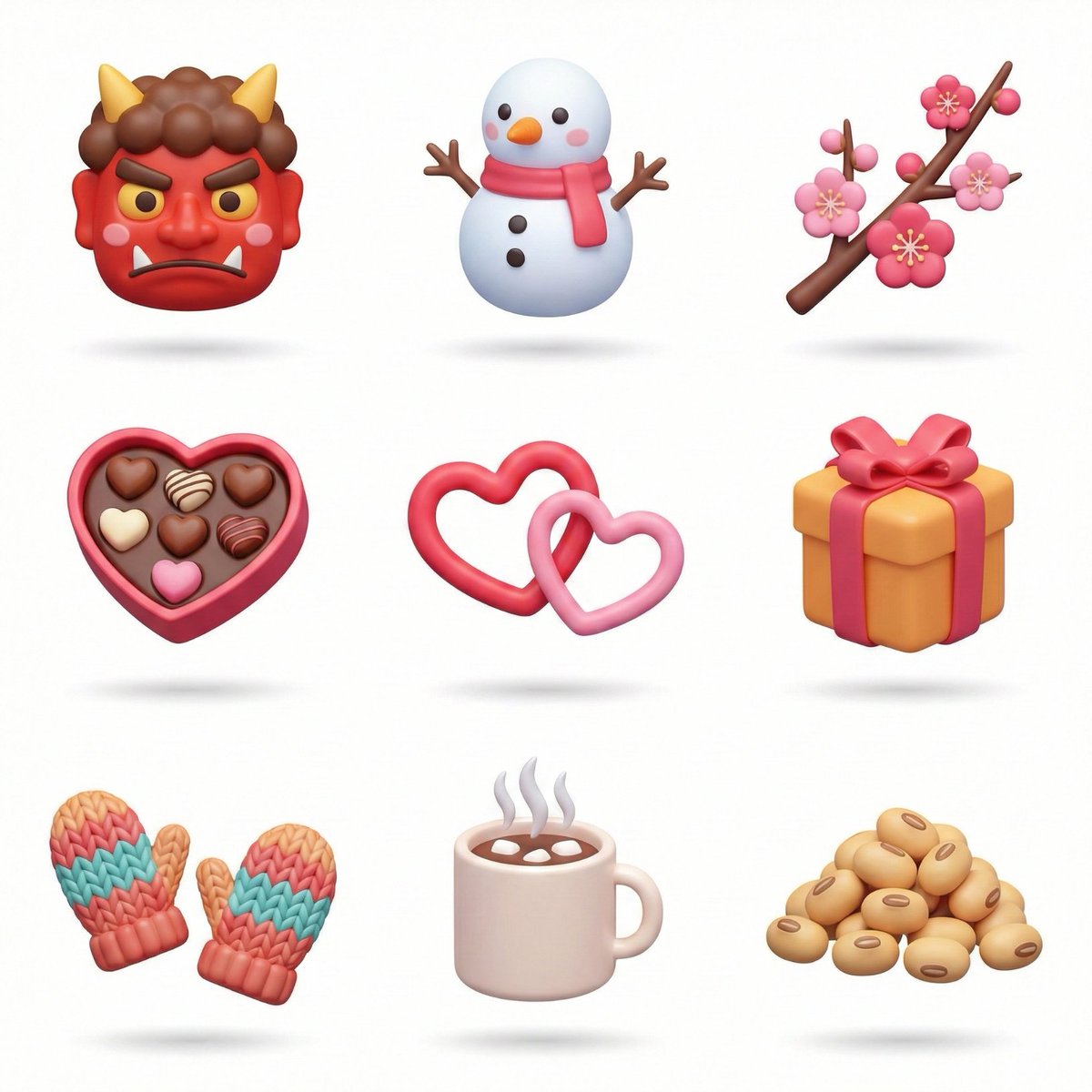 3D Icon Collection Grid Generator — example 2