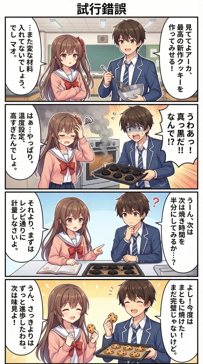 AI Manga Theme: Trial and Error — example 1