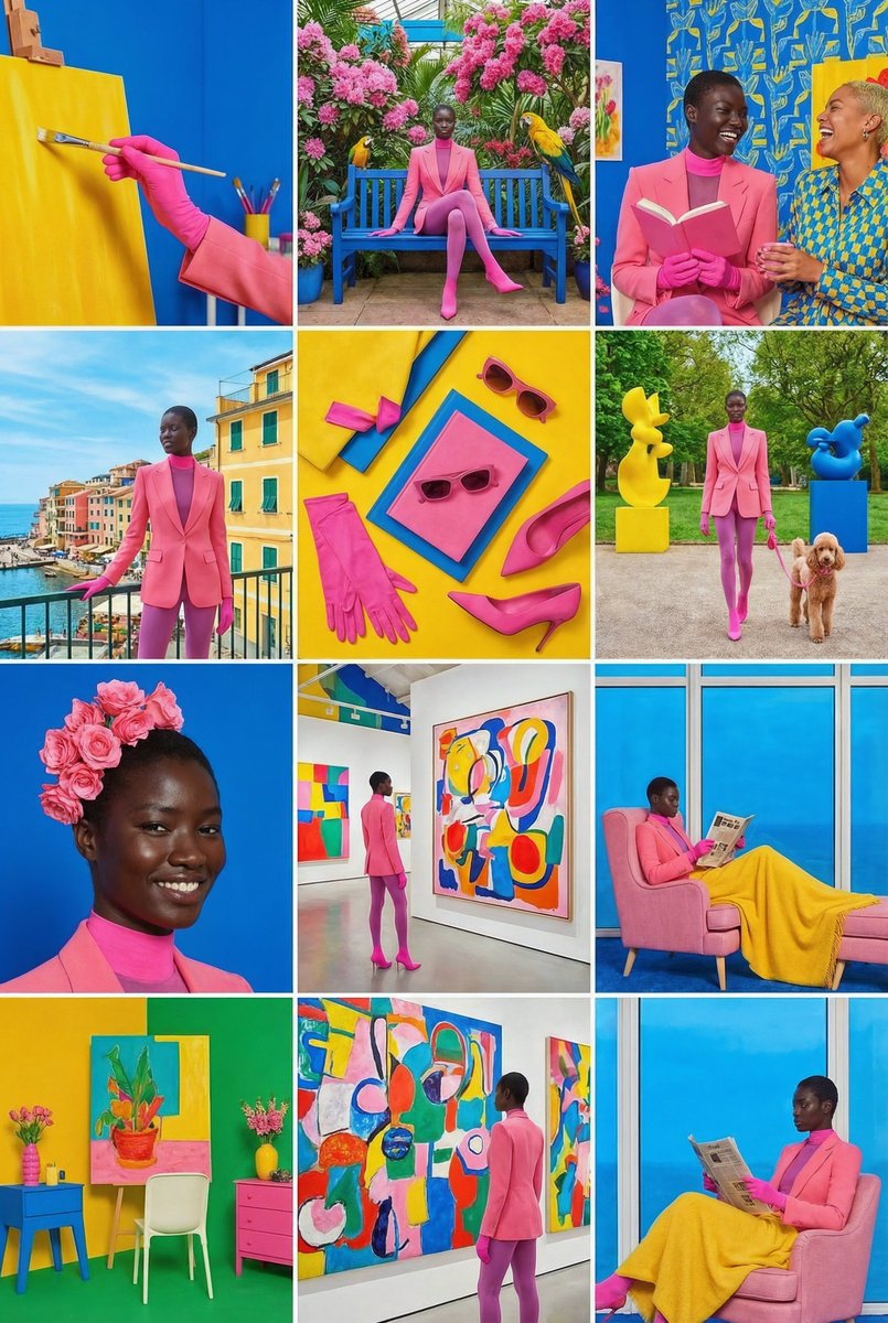 12‑image Instagram feed character aesthetic prompt — example 2