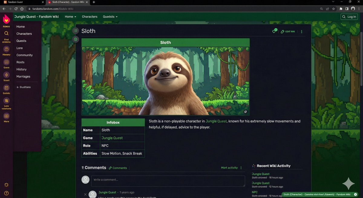 Video Game Wiki Style Image Generation — example 1