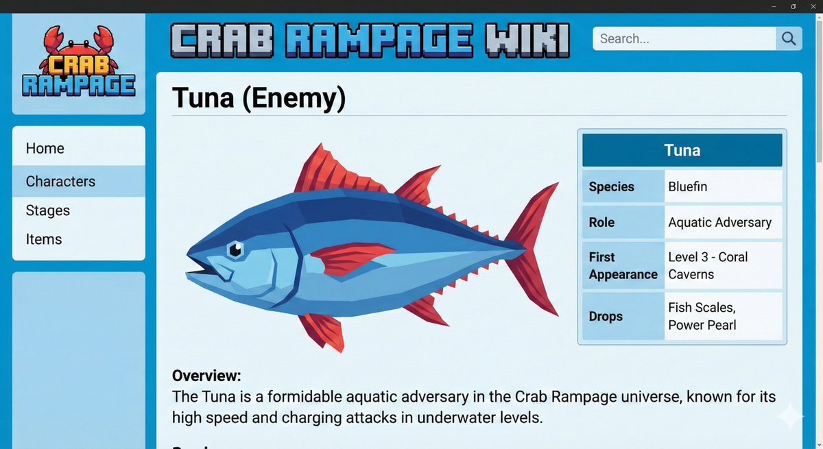 Video Game Wiki Style Image Generation — example 2