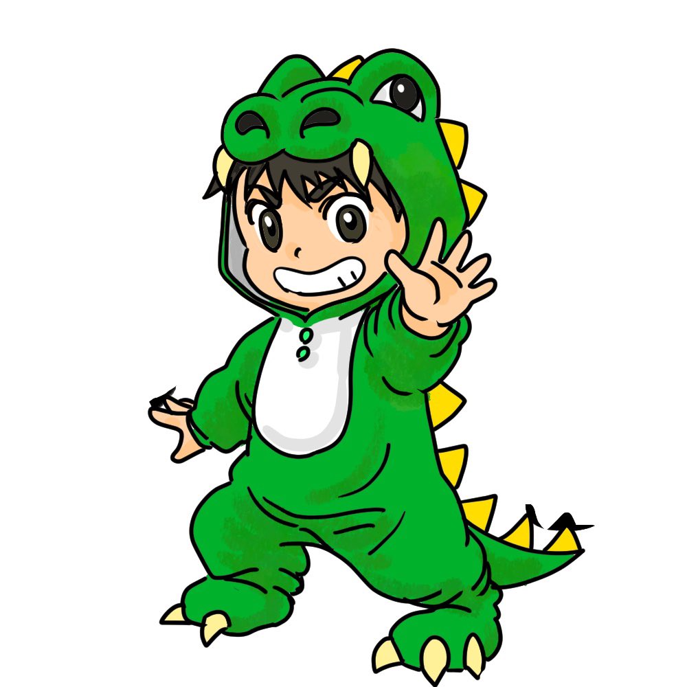 Chibi Godzilla Snowboarding — example 1