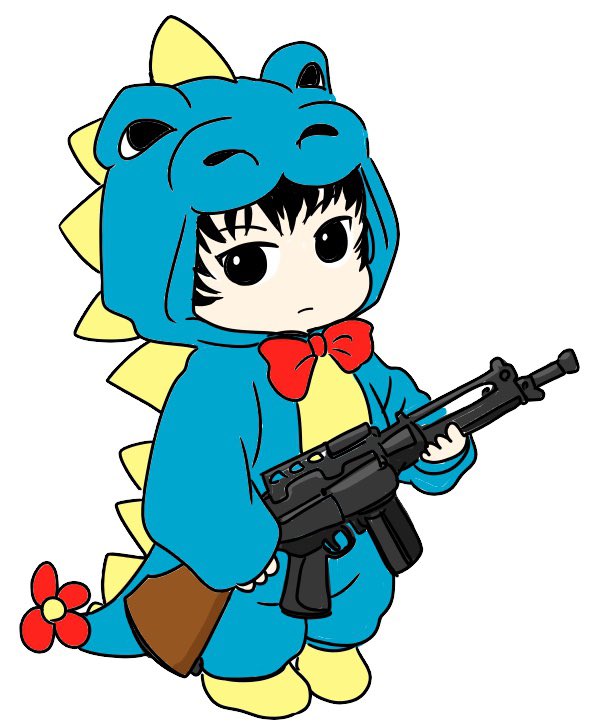 Chibi Godzilla Snowboarding — example 2