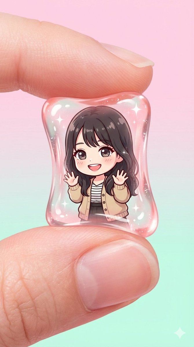 Transparent Gummy Character Encapsulation — example 1