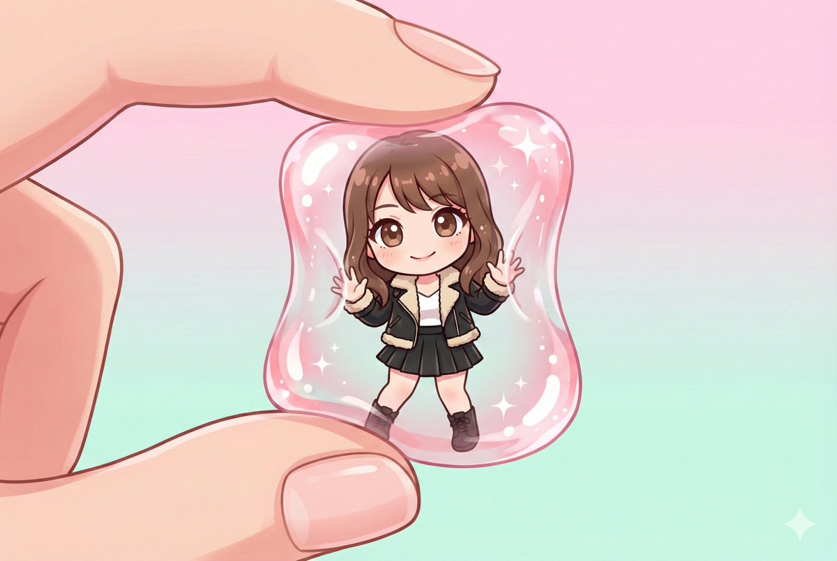 Transparent Gummy Character Encapsulation — example 2