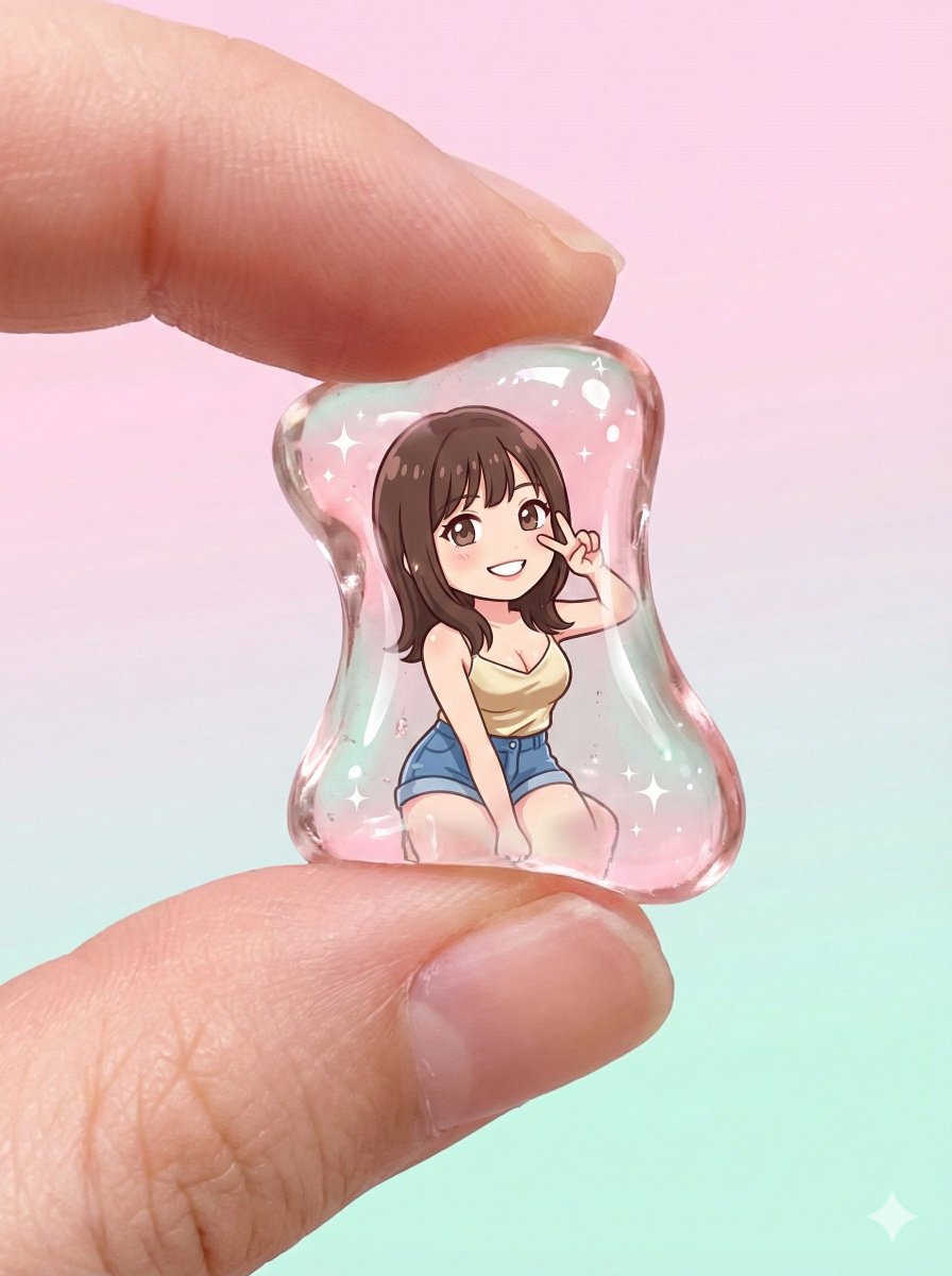 Transparent Gummy Character Encapsulation — example 3