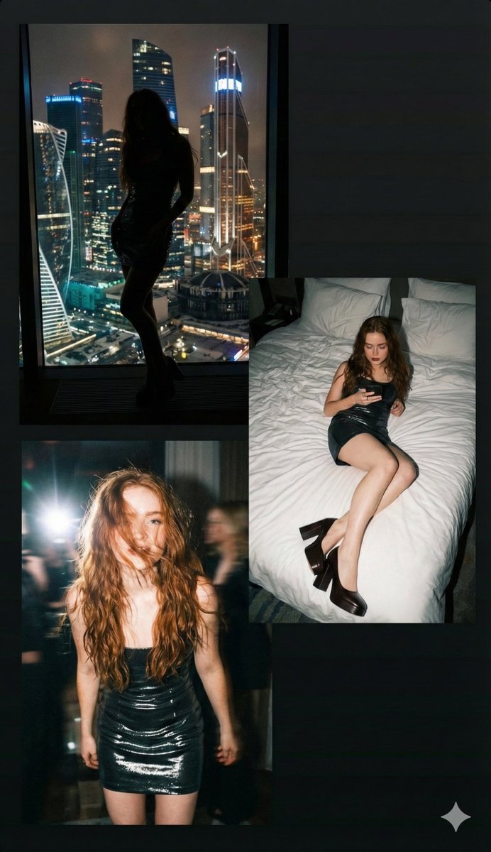 Nightlife Cinematic Collage with 2000s Vibe — example 1