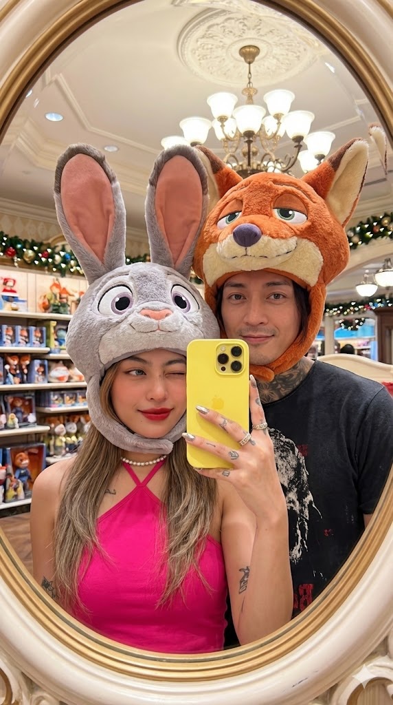 Zootropolis Couple Mirror Selfie Prompt — example 1