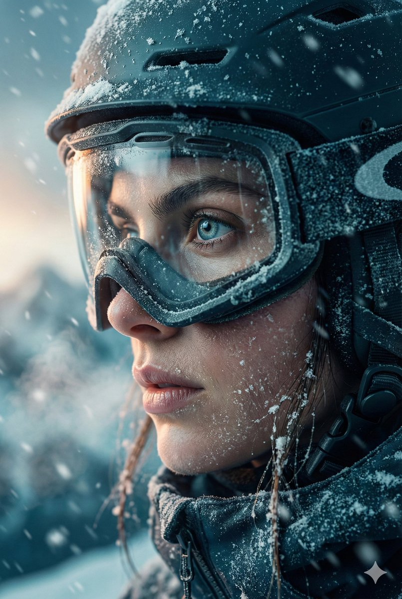 Cinematic Close-up Portrait Prompt of Winter Sports Athlete — example 1