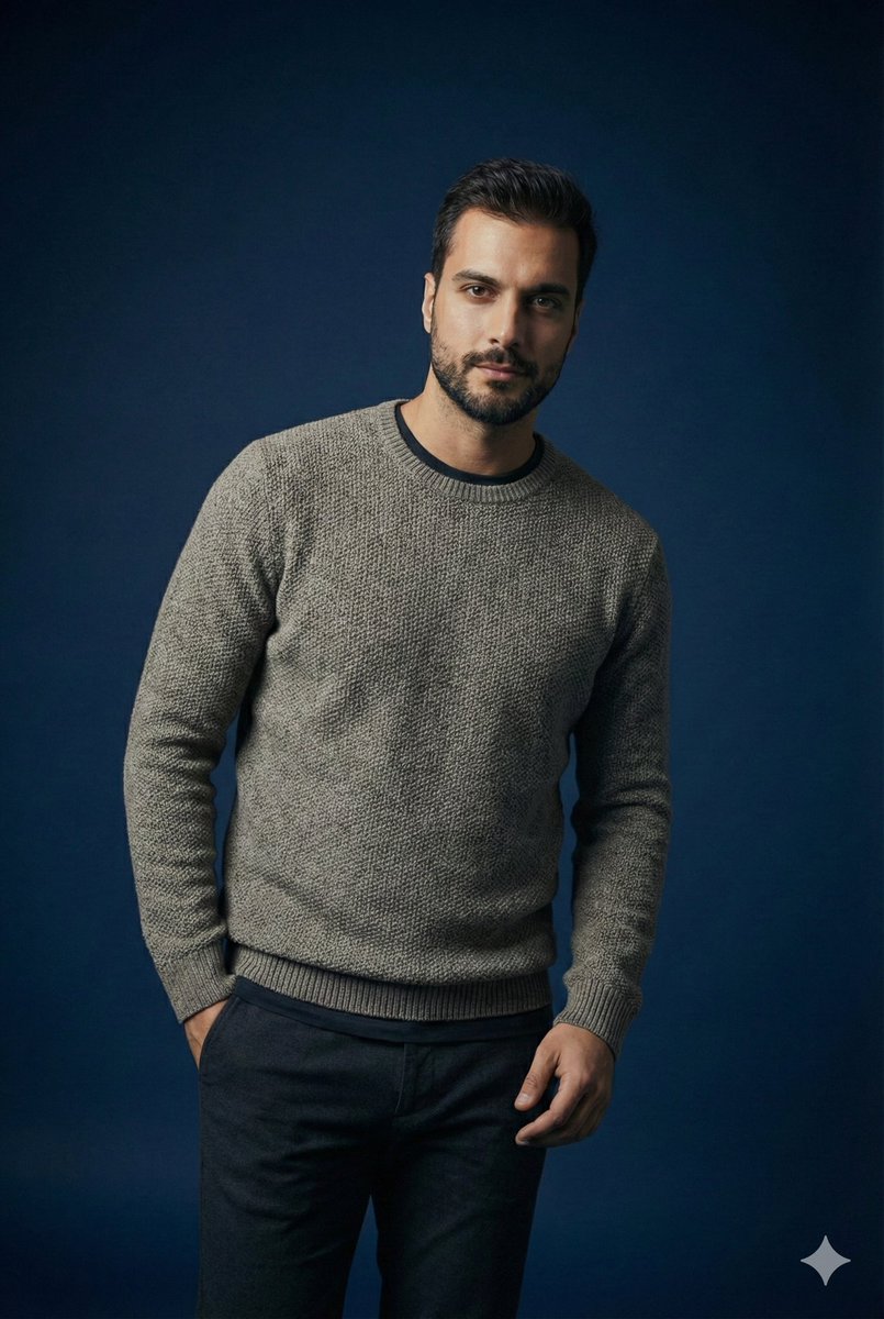 Studio portrait parameter-style prompt for a male subject — example 3