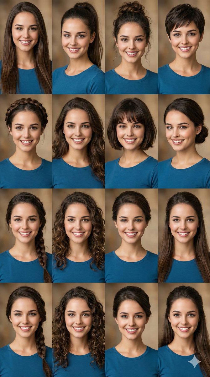 Hairstyle Photo Collage Prompt — example 1