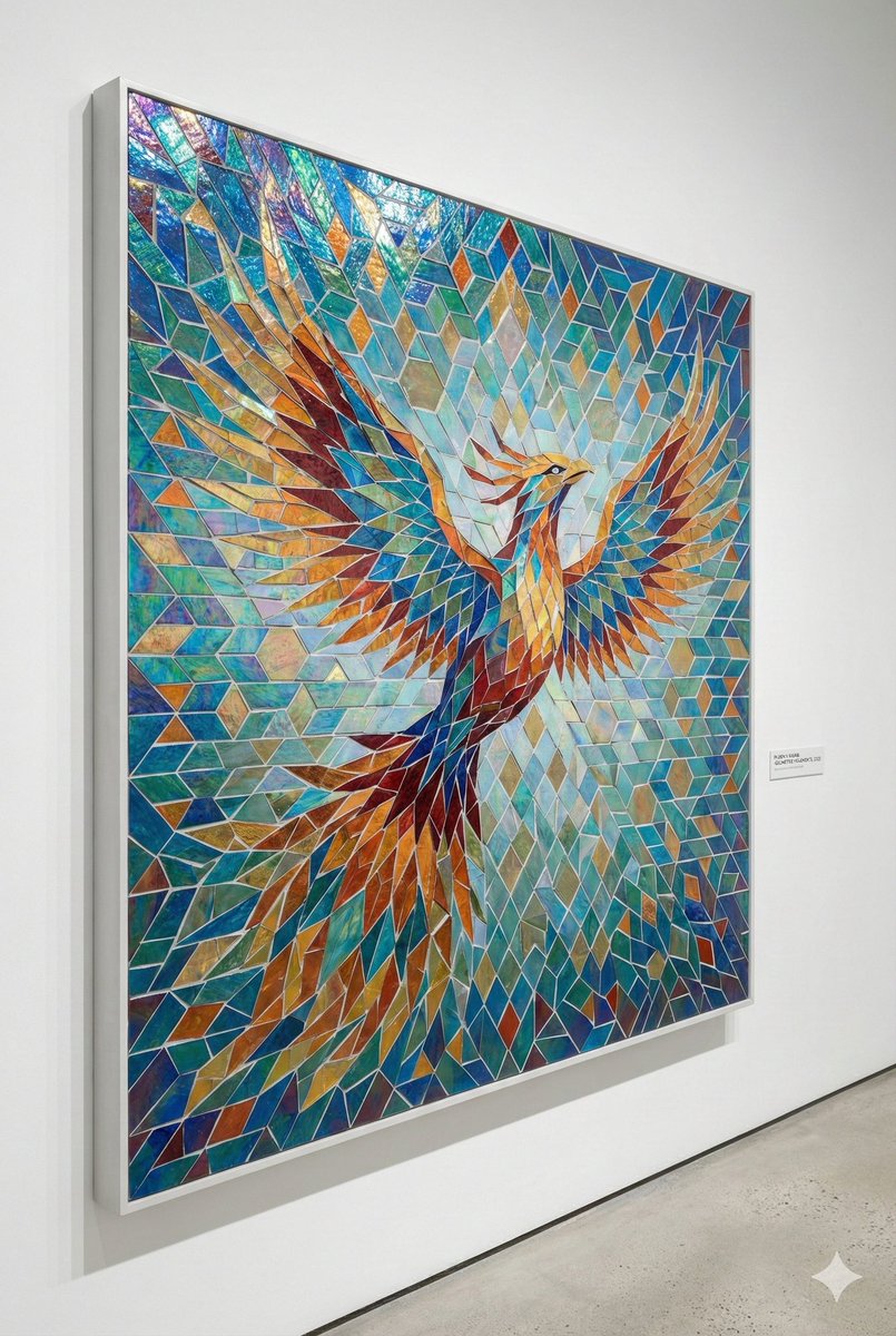 Geometric Mosaic Composition Prompt — example 1