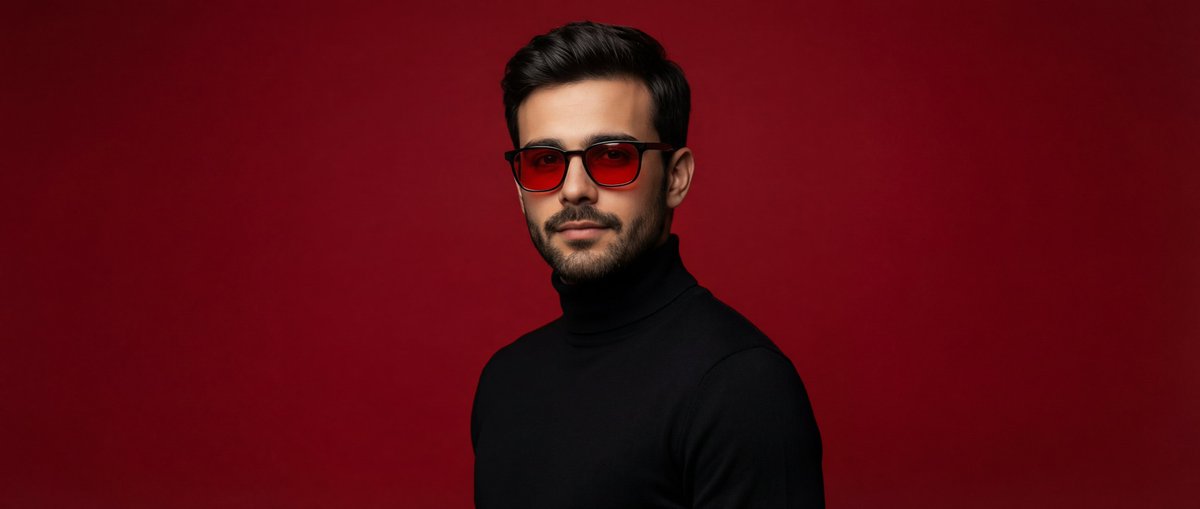 Editorial Portrait of Man in Turtleneck — example 1