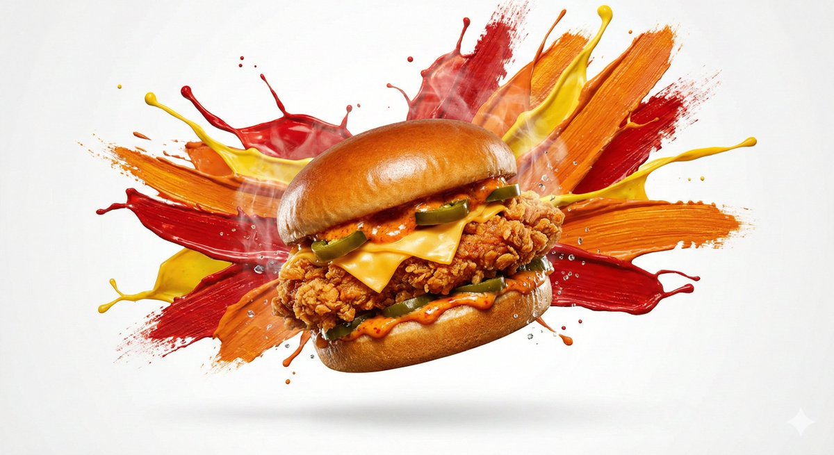 Color Splash Food Advertisement — example 1