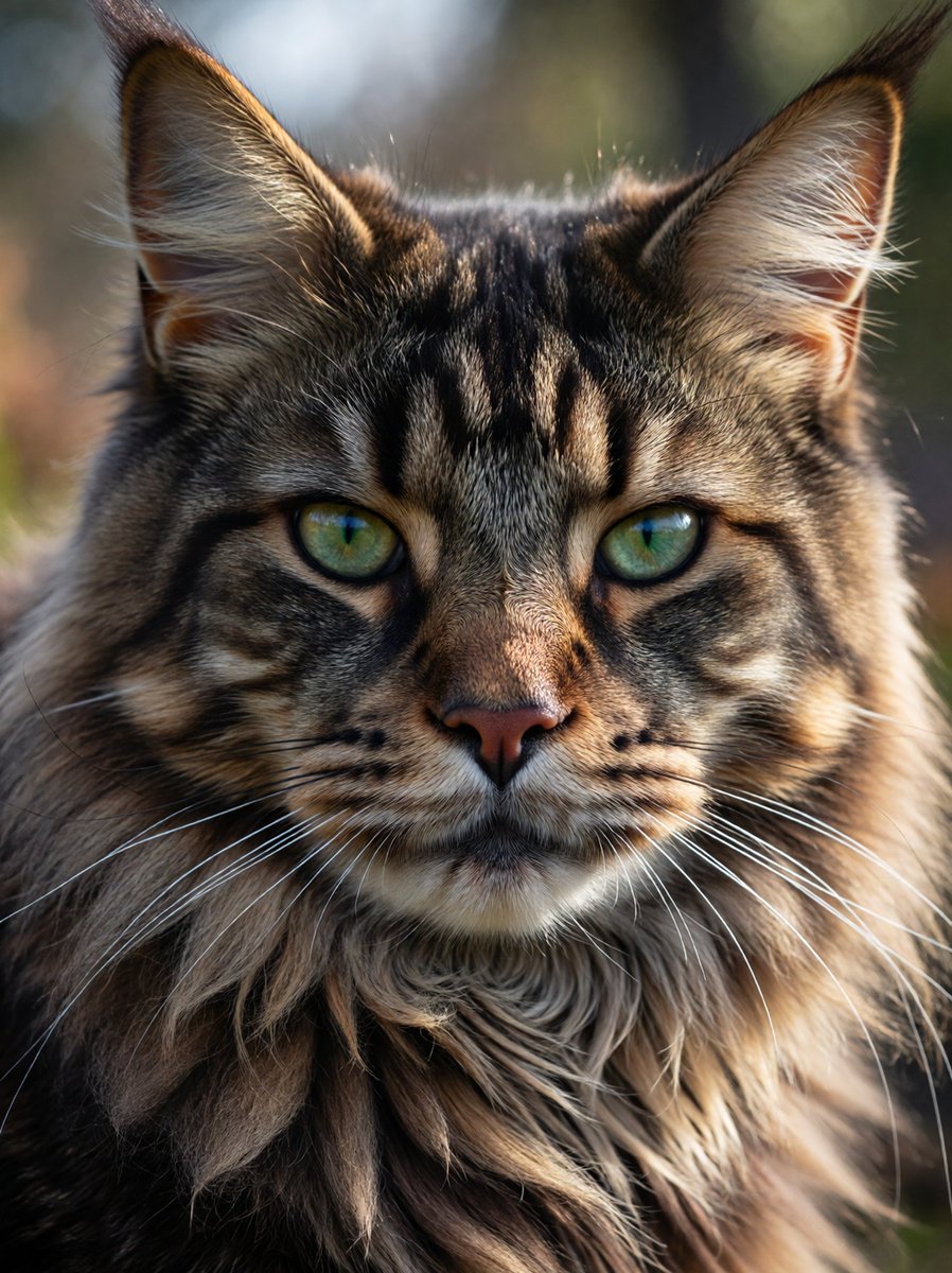 Hyper-Realistic Maine Coon Portrait — example 3
