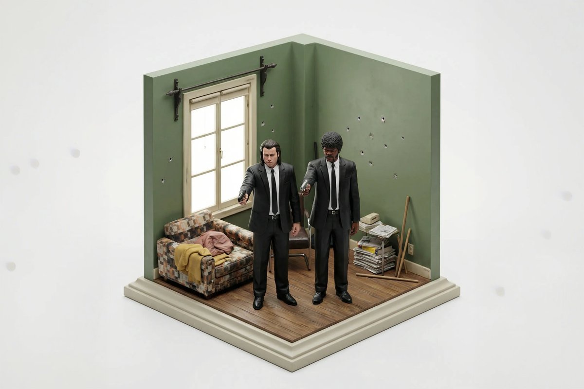 Miniature Diorama Reconstruction from a Reference Scene — example 4
