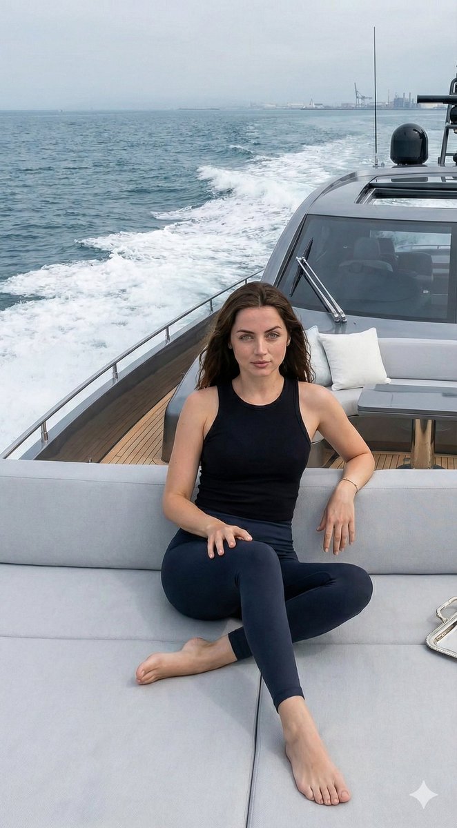 Luxury Yacht Lifestyle Photography with Ana de Armas — example 2