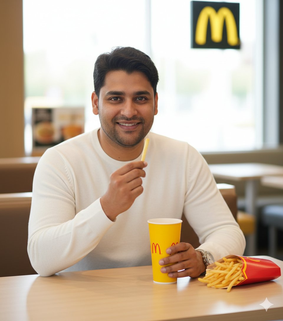 Ultra-Realistic McDonald's Lifestyle Portrait (Two Scenes) — example 1