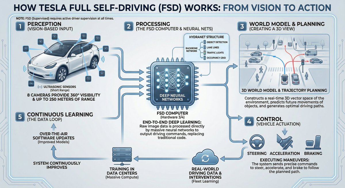 Tesla FSD explainer infographic — example 1