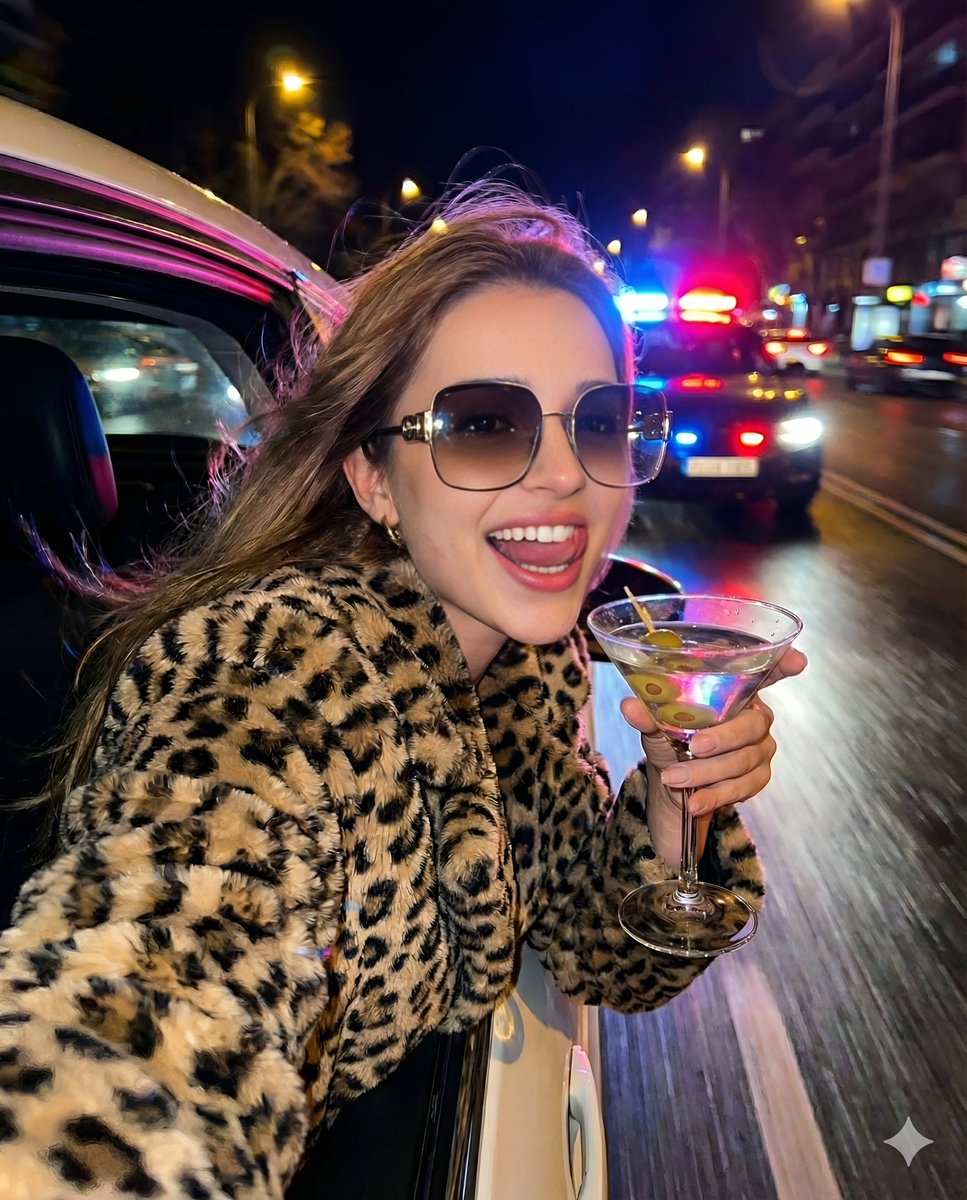 Nightlife Fashion Portrait in Luxury Car — example 1