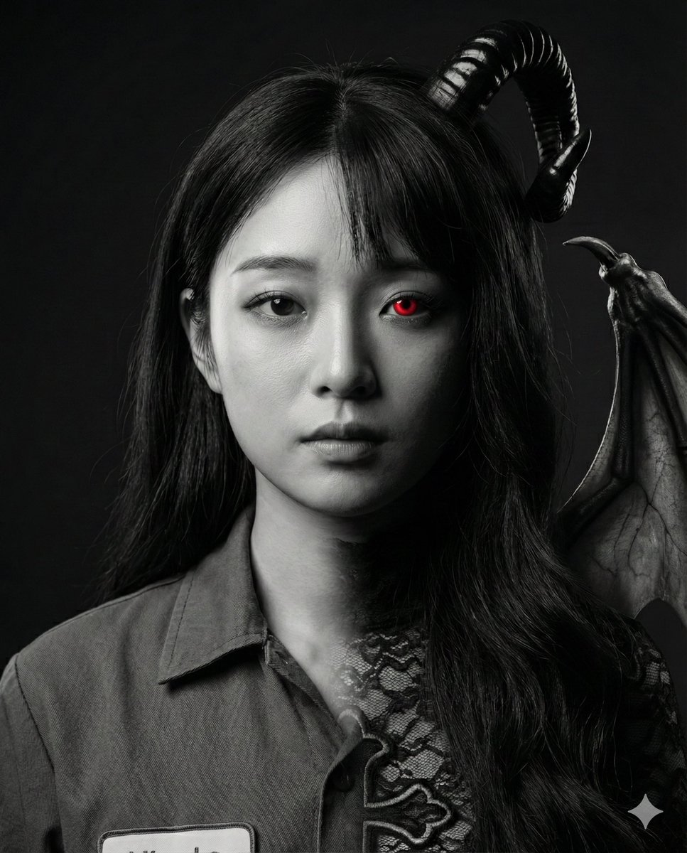 Human-Succubus Fusion Portrait Prompt — example 2