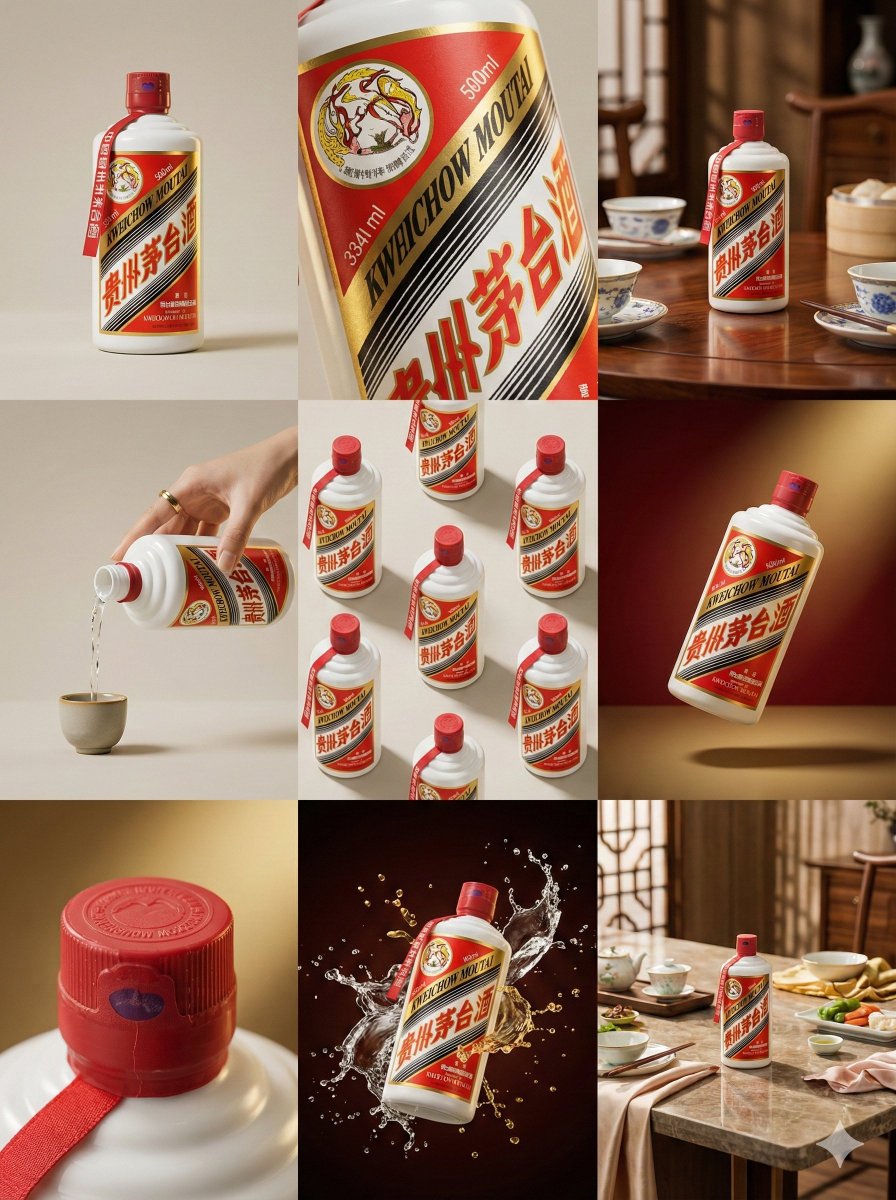 Moutai Brand 3x3 Visual Storyboard — example 1