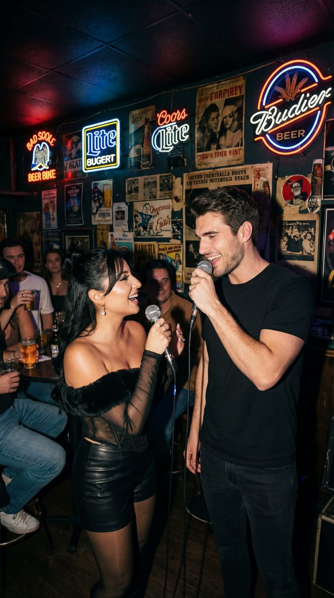 Photorealistic Flash Karaoke Duet Prompt — example 1