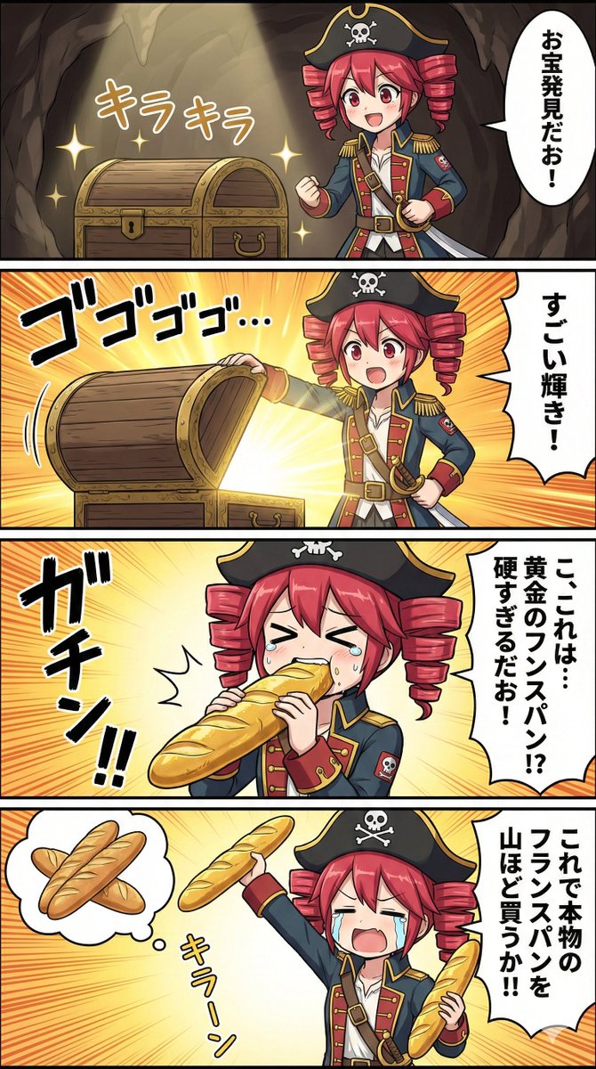 Nano Banana Pro Prompt for Teto Kasane in Pirate Attire — example 1