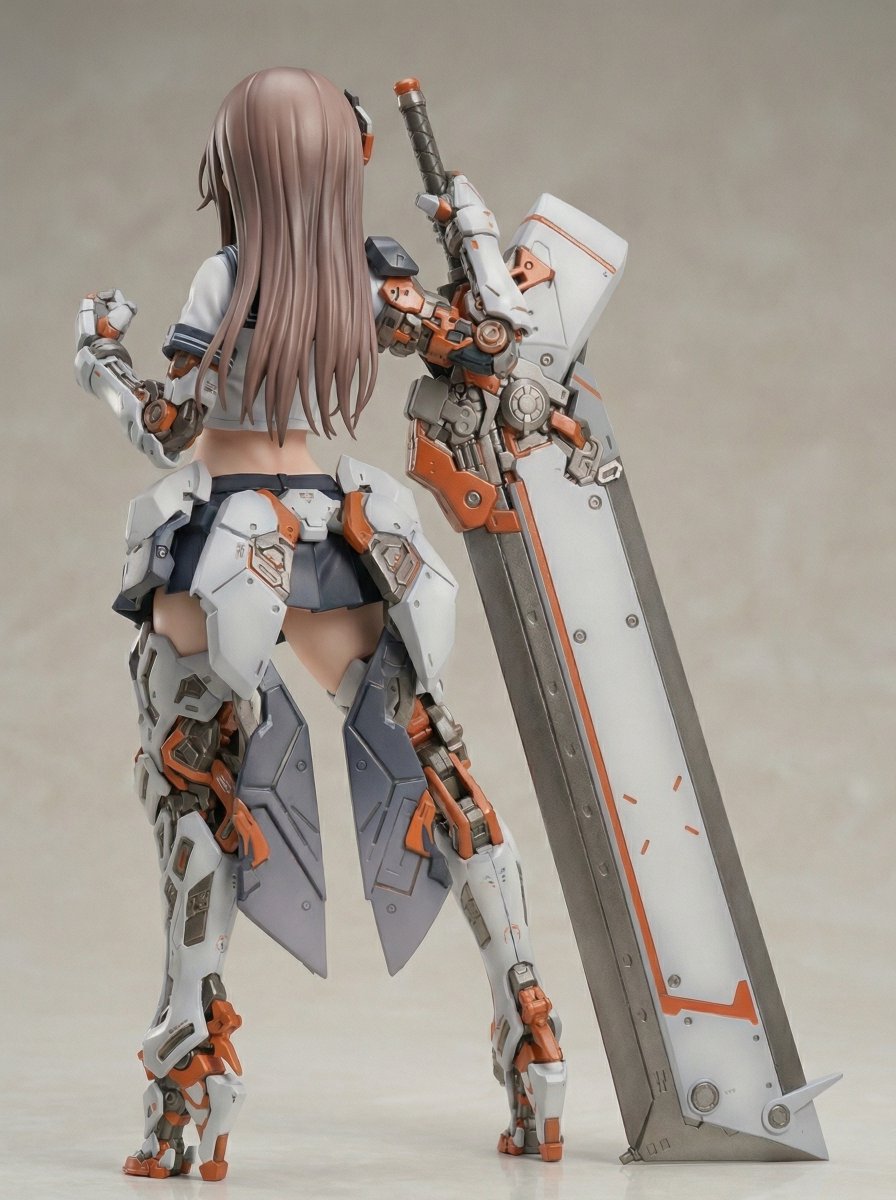 Figure/Model Kit Packaging Prompts for Armored Mecha Girl — example 2
