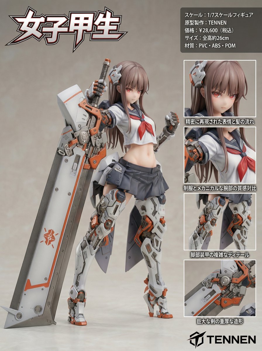 Figure/Model Kit Packaging Prompts for Armored Mecha Girl — example 4
