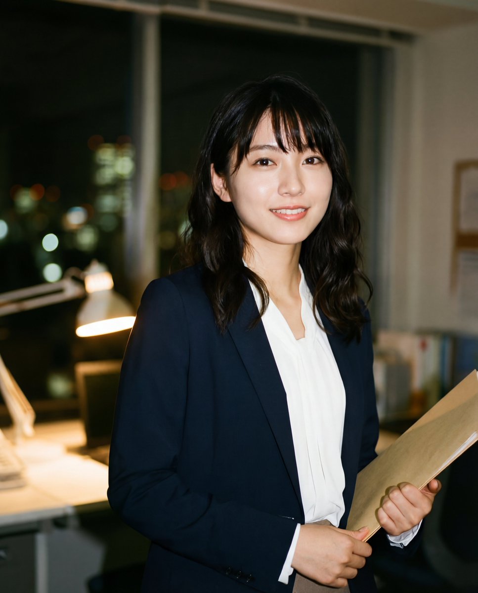 Photo-realistic Candid Portrait of a Japanese Office Lady (OL) — example 2