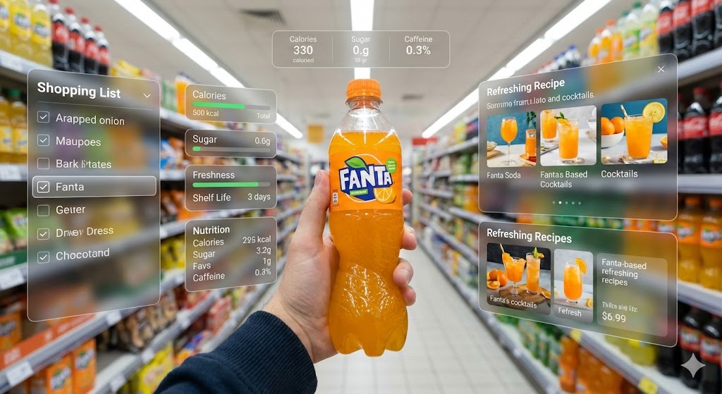 Hyper-Realistic Mixed Reality Fanta Ad Concept — example 1