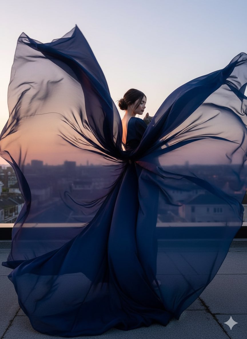 High-Fashion Cinematic Motion Shot — example 1
