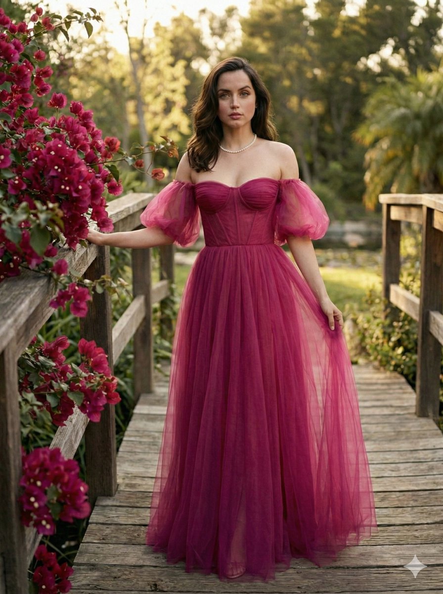 Ana de Armas in Red Gala Dress Fine-Art Photography (Duplicate) — example 3